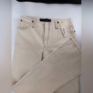 D’Jeans by Donna Degnan Natural Raw Straight Ecru Jeans, NWT